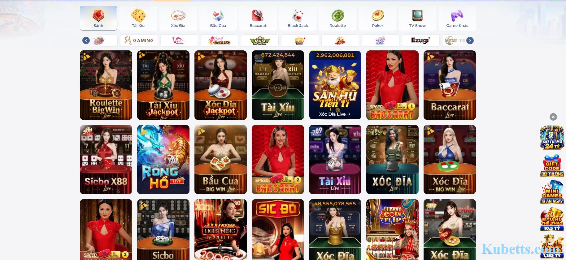 Quy mô hệ sinh thái của Kubet Quy mô hệ sinh thái của Kubet
